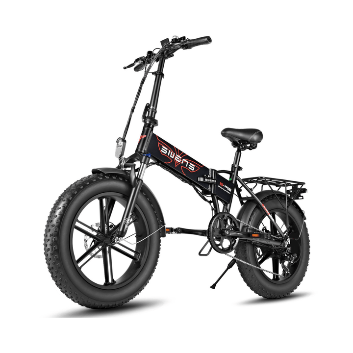 ENGWE EP-2 Pro vélo électrique pliant fat bike coloris marron, vue de trois-quarts avant