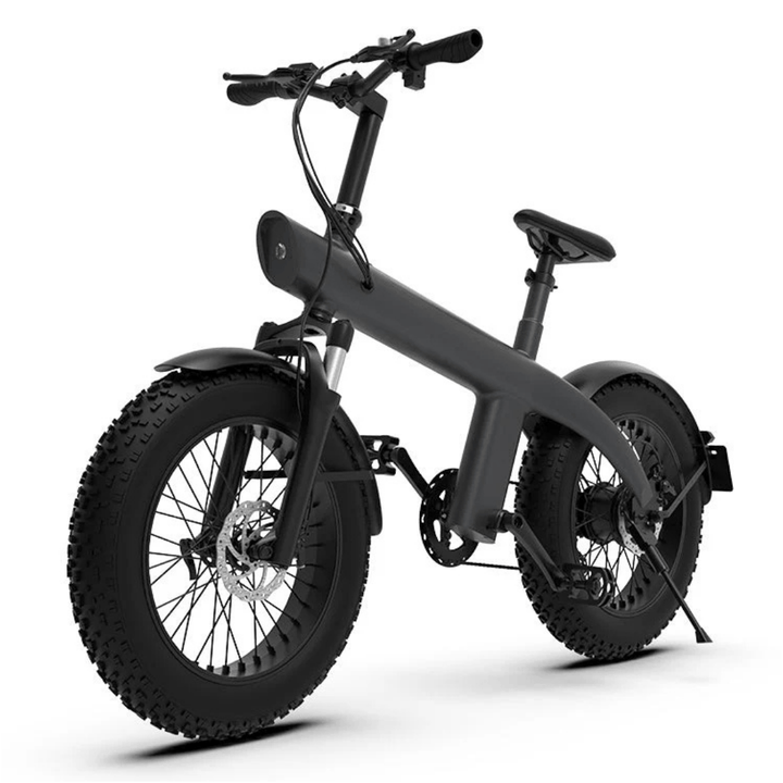 Vélo électrique fat bike HX Q3 Plus vu de trois-quarts avant coloris gris