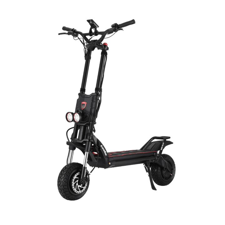 Trottinette électrique KAABO WOLF KING GTR MAX vue de trois-quarts avant coloris noir