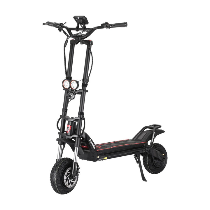 Trottinette électrique KAABO WOLF WARRIOR 11 MAX vue de trois-quarts avant coloris noir