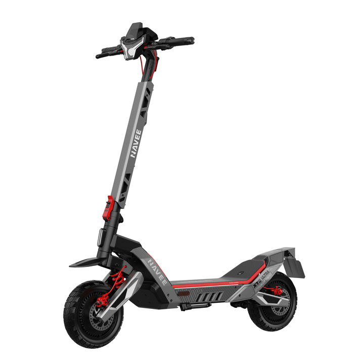 Trottinette électrique NAVEE XT5 Ultra vue de trois-quarts avant