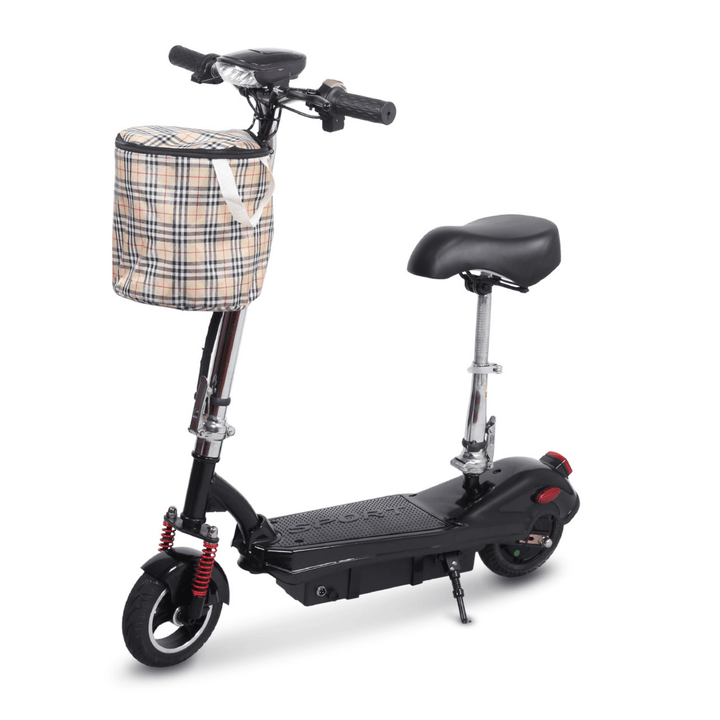 Trottinette électrique SEEDREAM M5 vue de trois-quarts avant coloris noir