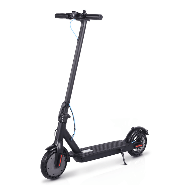 Trottinette électrique SEEDREAM RED WING MINI vue de trois-quarts avant