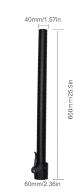 Styrstam + vikmekanism Xiaomi - Reservdel - Wheelyshop