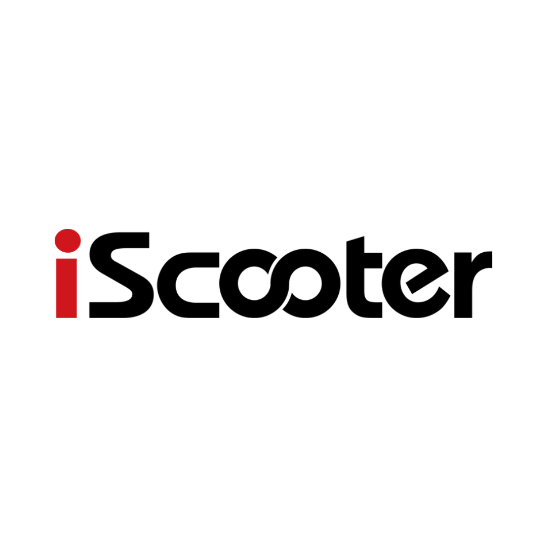 iScooter elsparkcykel logotyp – populärt elscooter-varumärke hos Wheelyshop
