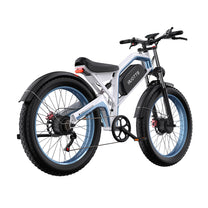 Vélo électrique fat bike Duotts N26 vu de trois-quarts arrière coloris gris
