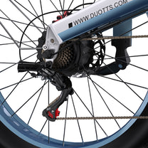 Dérailleur et chaîne du Duotts N26 coloris gris
