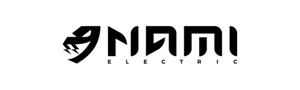 NAMI Electric logotyp – kraftfulla premium elsparkcyklar från NAMI hos Wheelyshop