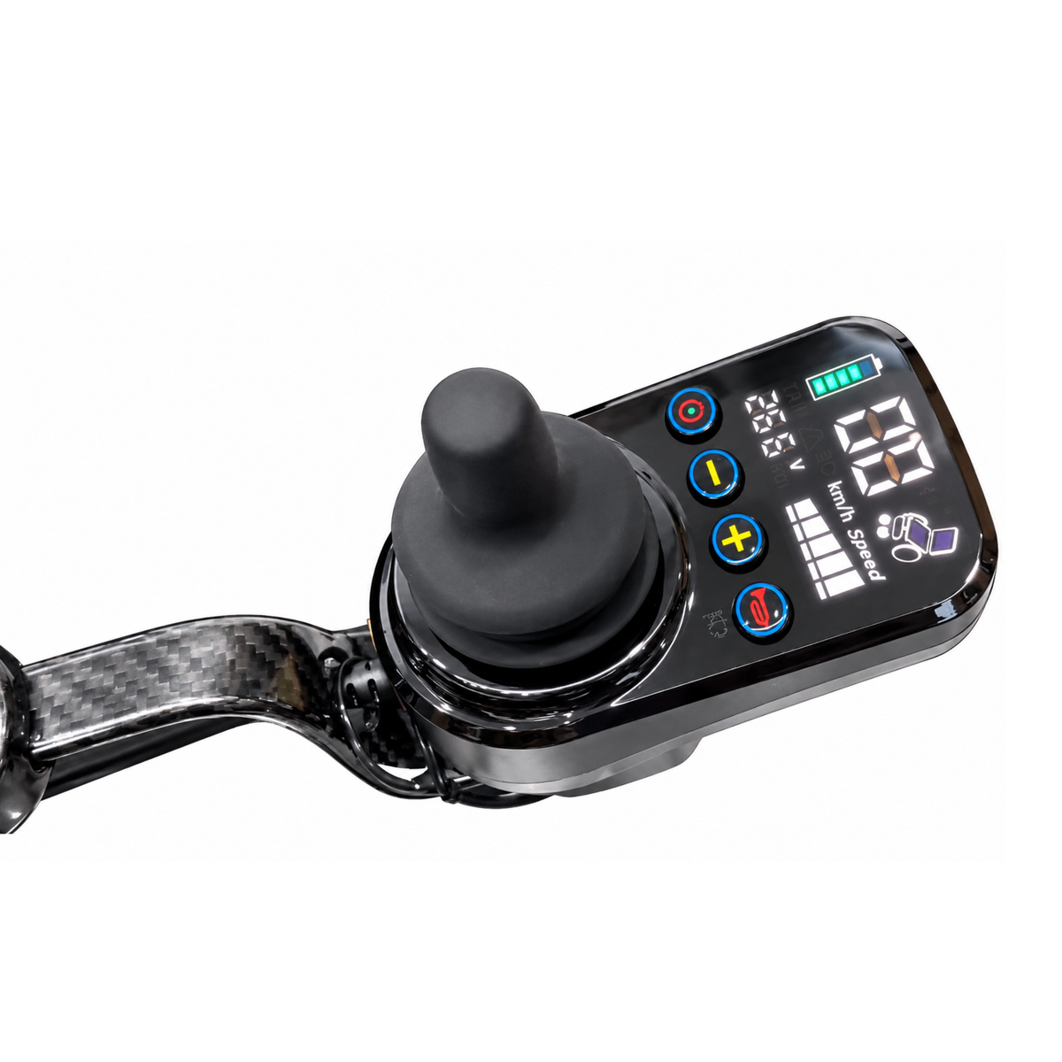 Joystick et panneau de commande de l'EASWE C20