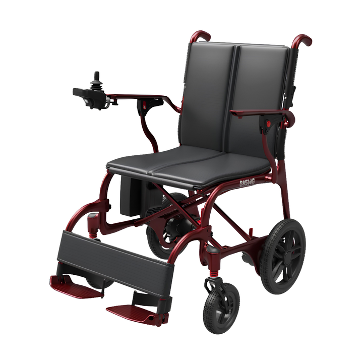 Fauteuil roulant électrique EASWE C30 vu de trois-quarts avant