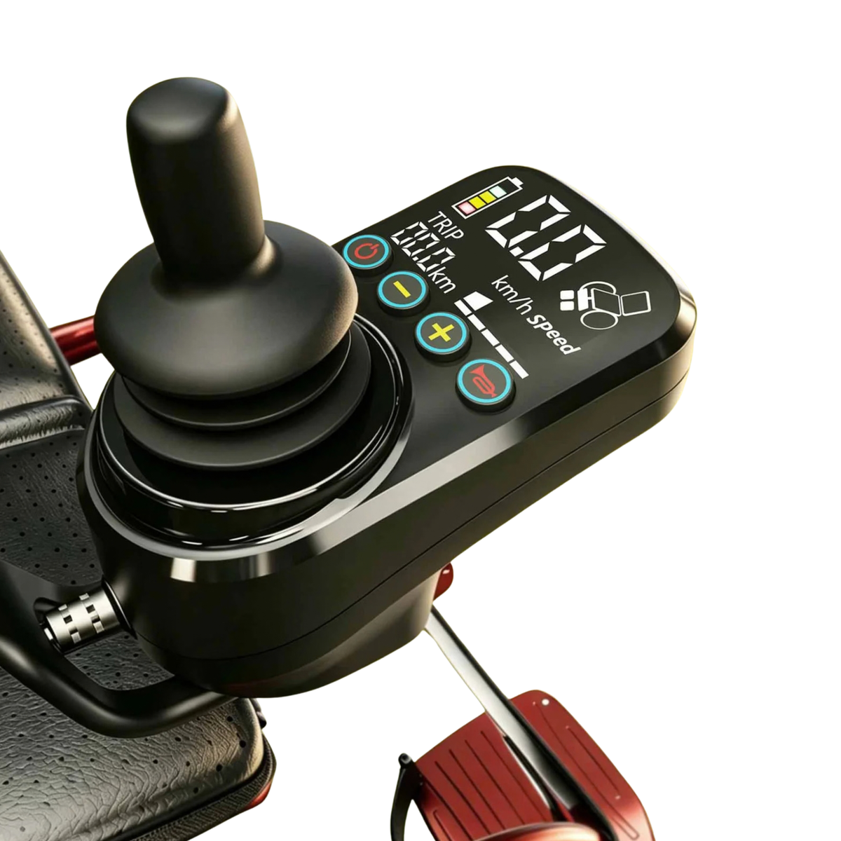 Joystick et panneau de commande de l'EASWE C30