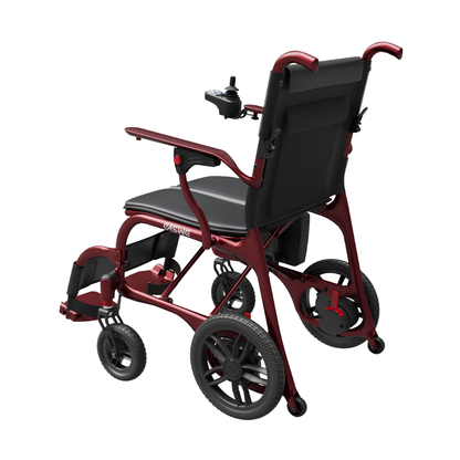 Fauteuil roulant électrique EASWE C30 vu de trois-quarts avant de l'autre côté