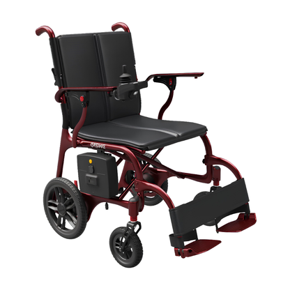 Fauteuil roulant électrique EASWE C30 vu de trois-quarts avant de l'autre côté