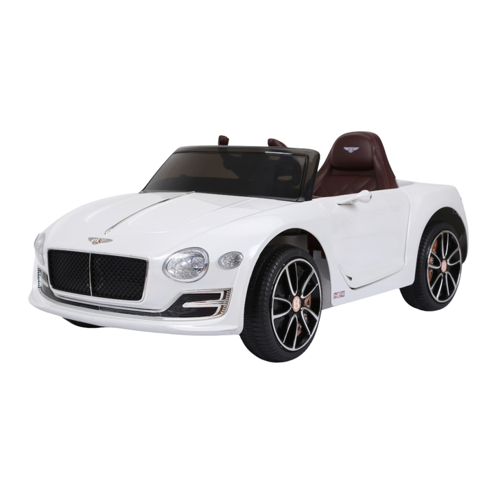 Voiture électrique pour enfants Bentley EXP 12 vue de trois-quarts avant coloris blanc