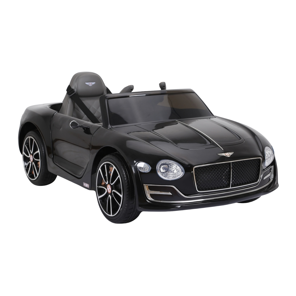 Voiture électrique pour enfants Bentley EXP 12 vue de trois-quarts avant coloris noir