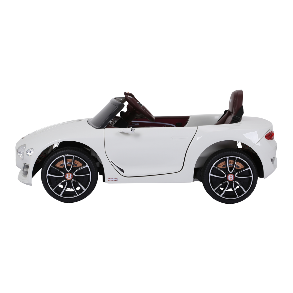 Voiture électrique pour enfants Bentley EXP 12 vue de profil coloris blanc