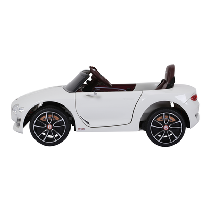 Voiture électrique pour enfants Bentley EXP 12 vue de profil coloris blanc