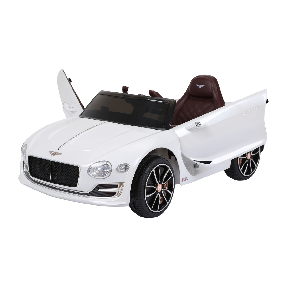 Voiture électrique pour enfants Bentley EXP 12 avec les portes ouvertes coloris blanc