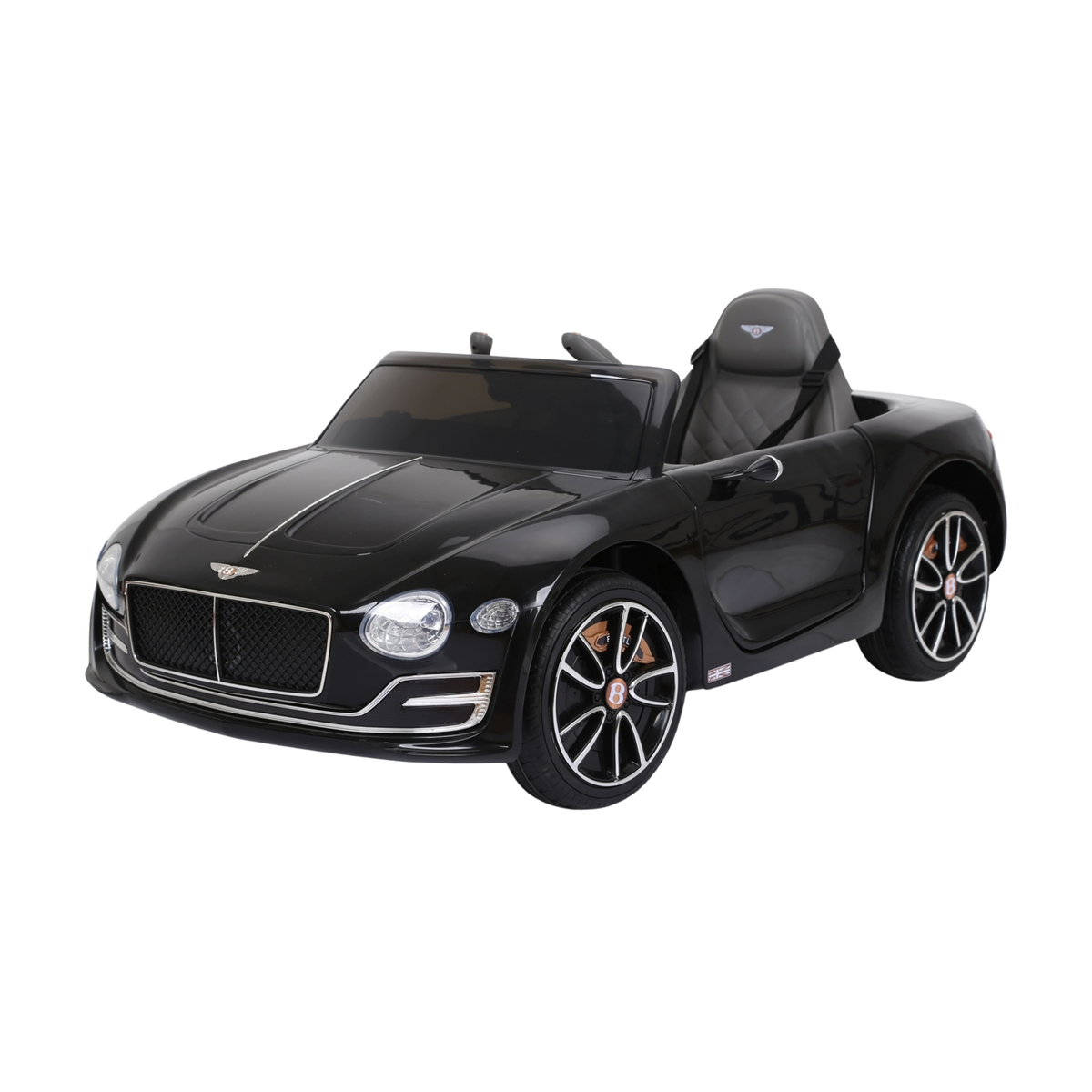 Voiture électrique pour enfants Bentley EXP 12 vue de trois-quarts avant coloris noir