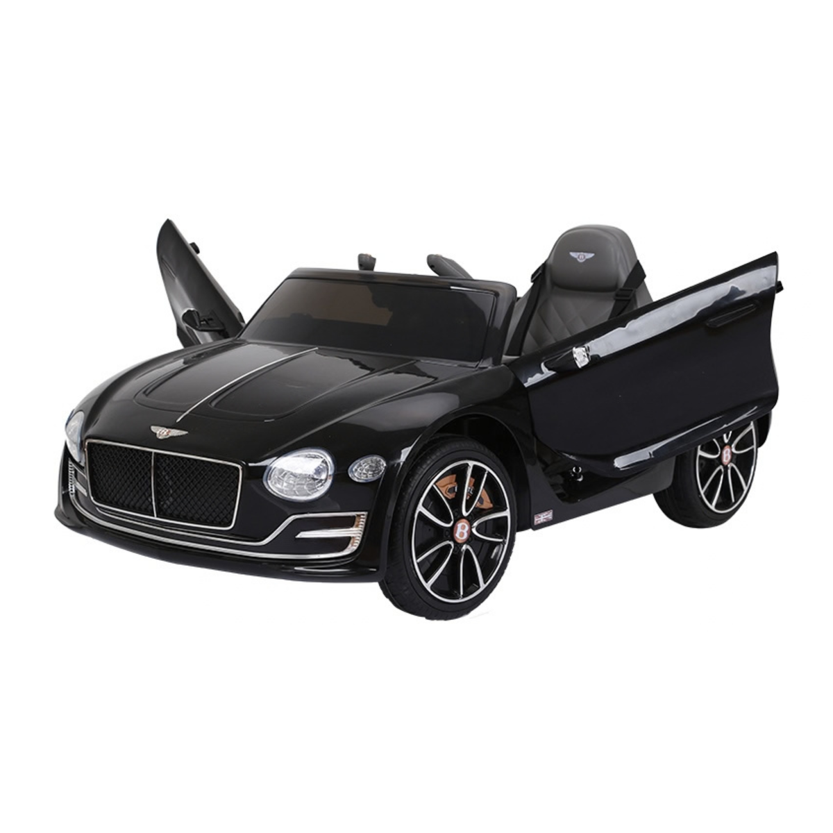 Voiture électrique pour enfants Bentley EXP 12 avec les portes ouvertes coloris noir