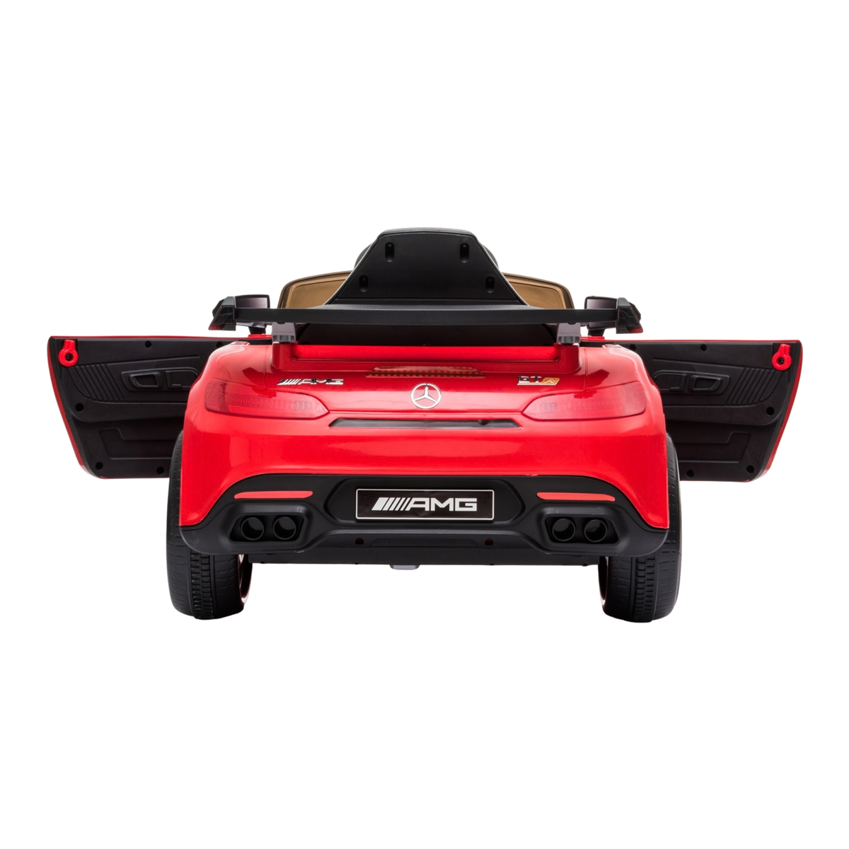 Voiture électrique pour enfants Mercedes AMG GT avec les portes ouvertes coloris rouge