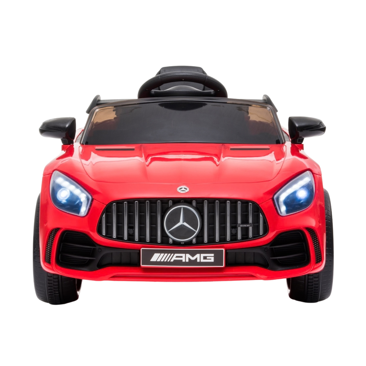 Voiture électrique pour enfants Mercedes AMG GT vue de face coloris rouge