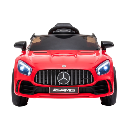 Voiture électrique pour enfants Mercedes AMG GT vue de face coloris rouge