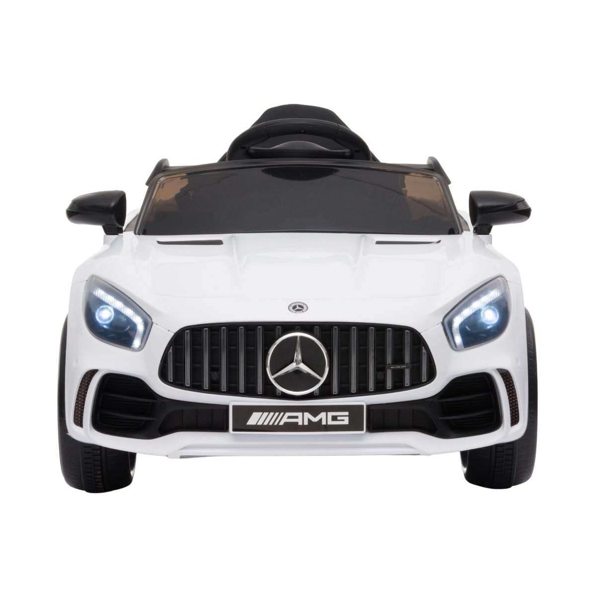 Voiture électrique pour enfants Mercedes AMG GT vue de face coloris blanc
