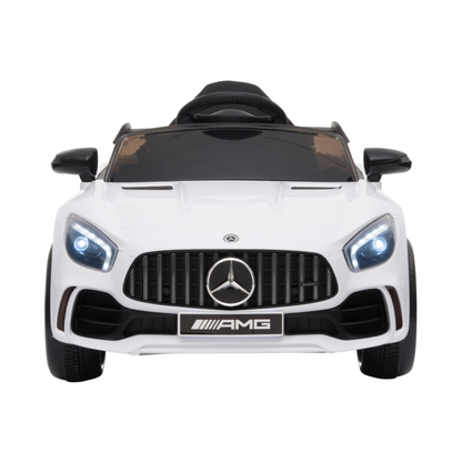 Voiture électrique pour enfants Mercedes AMG GT vue de face coloris blanc