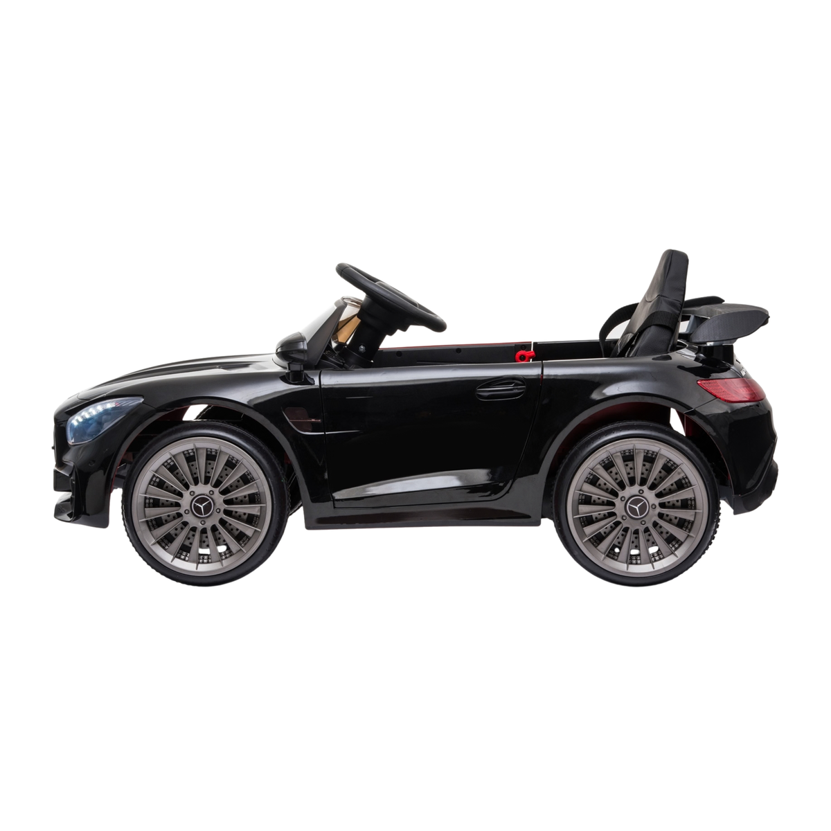 Voiture électrique pour enfants Mercedes AMG GT vue de profil coloris noir