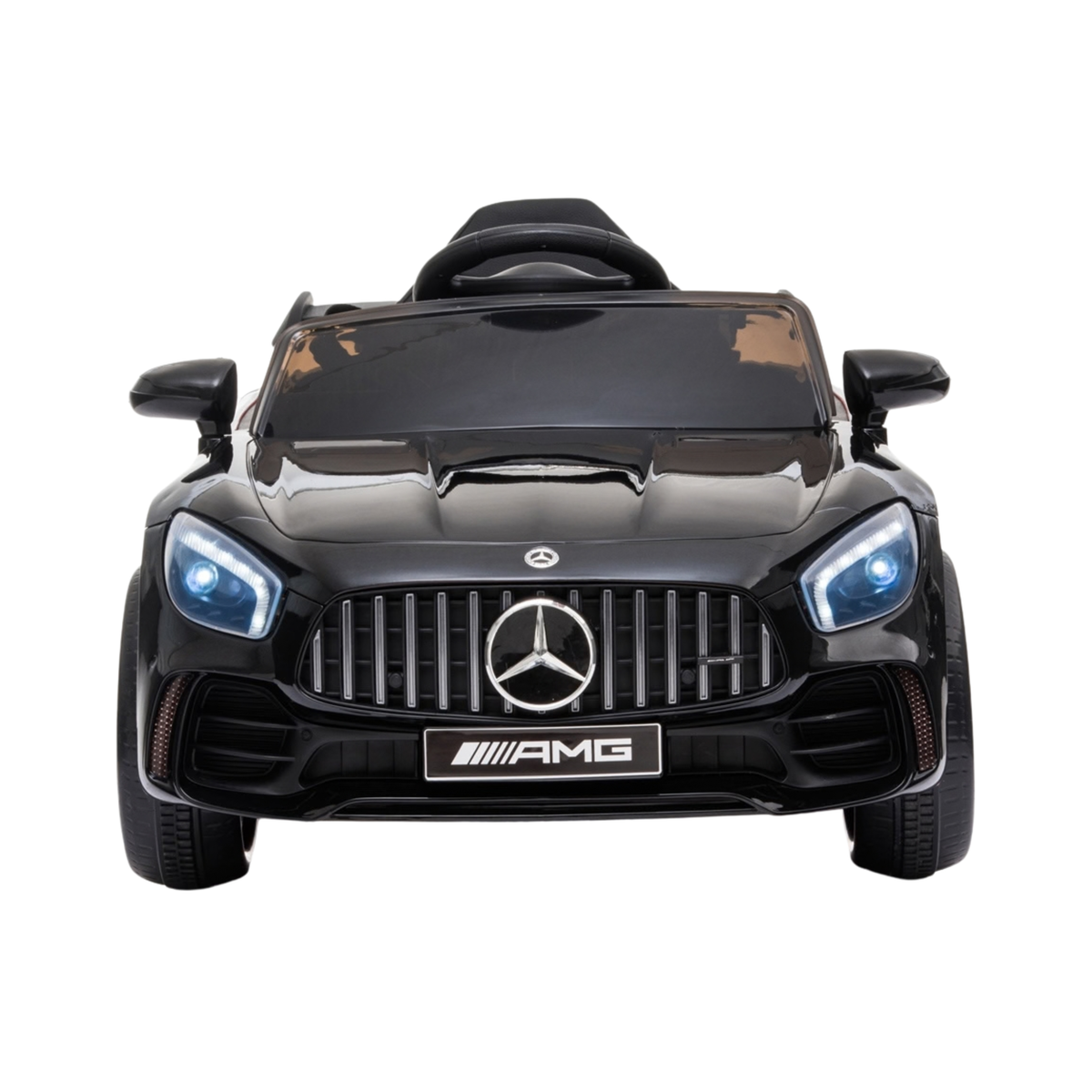 Voiture électrique pour enfants Mercedes AMG GT vue de face coloris noir