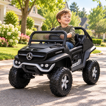 Voiture électrique pour enfants Mercedes Benz Unimog Truck - Wheelyshop