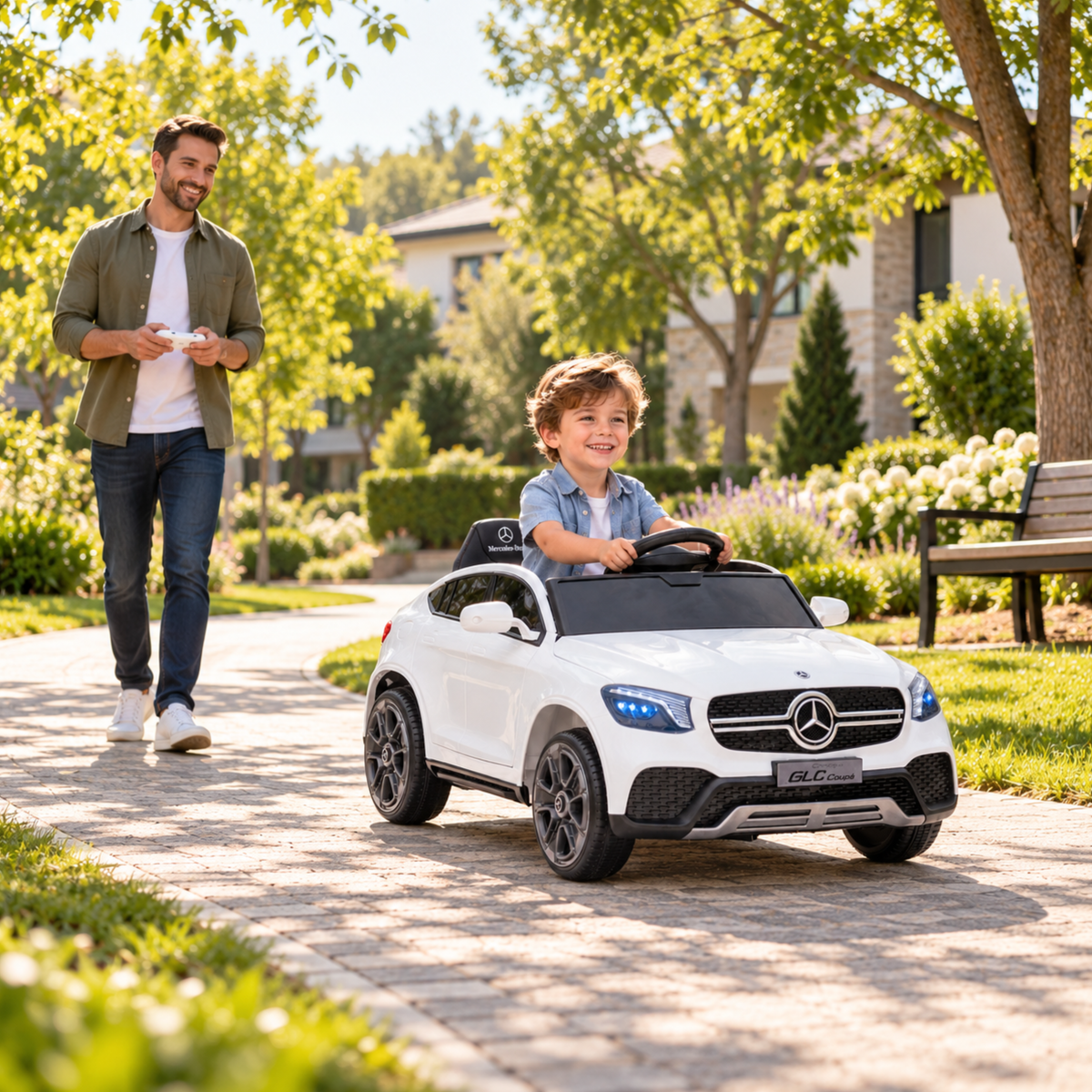 Voiture électrique pour enfants Mercedes GLC Coupé - Wheelyshop