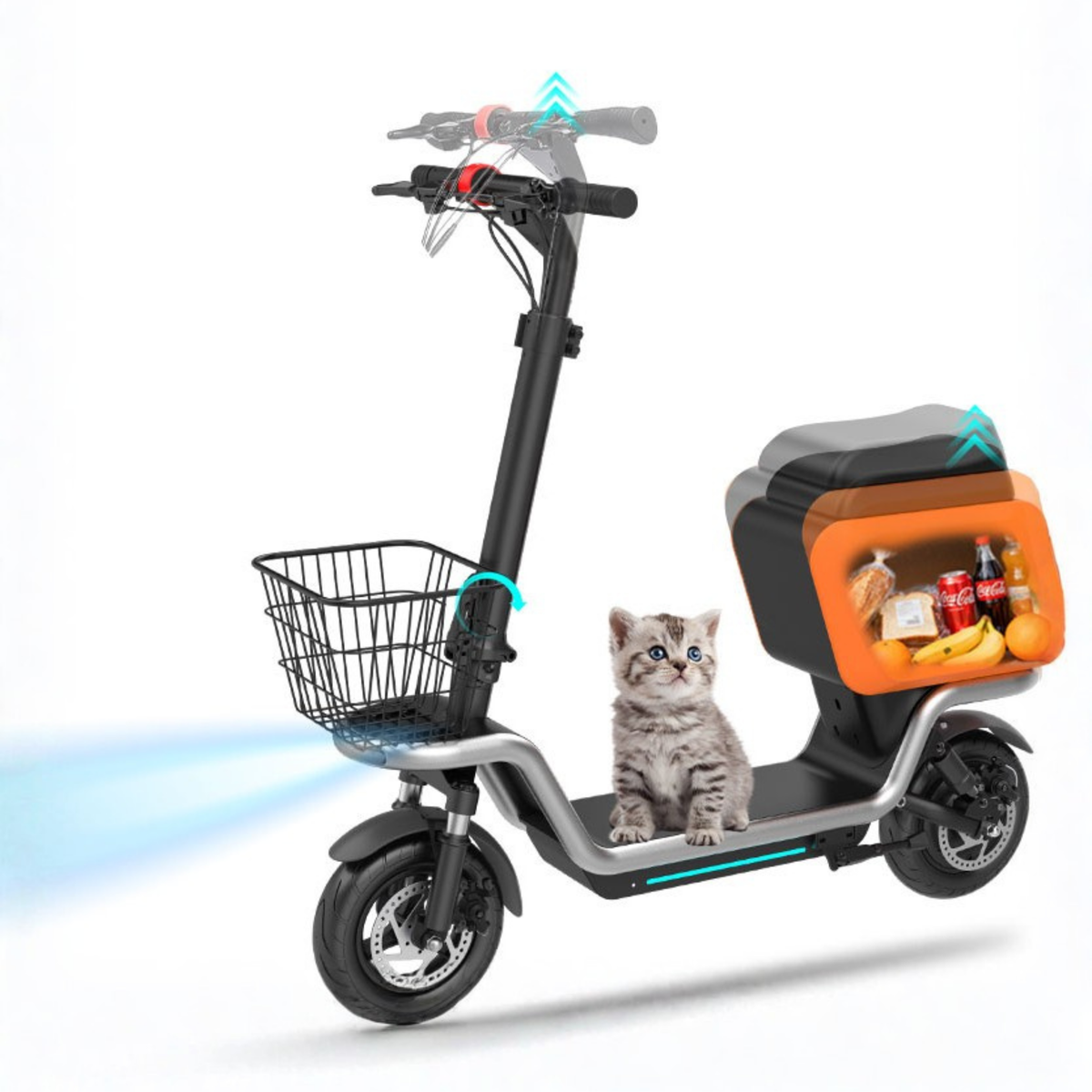Infographie avec texte sur la trottinette électrique HX S20