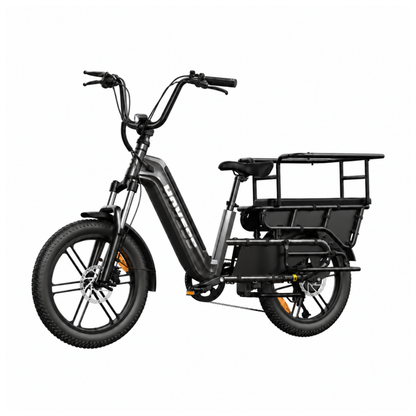 Vélo électrique HOVSCO HovCart vu de trois-quarts avant coloris noir