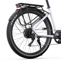 OneSport WT05, roue arrière avec porte-bagages, catadioptre rouge, garde-boue, cassette, béquille et pneu KENDA