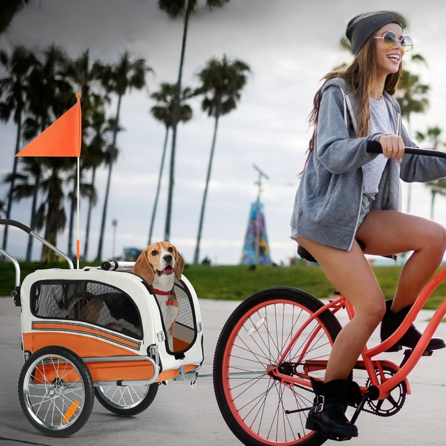 Smart husdjursvagn cykel 20303B - Remorque pour animaux - Wheelyshop