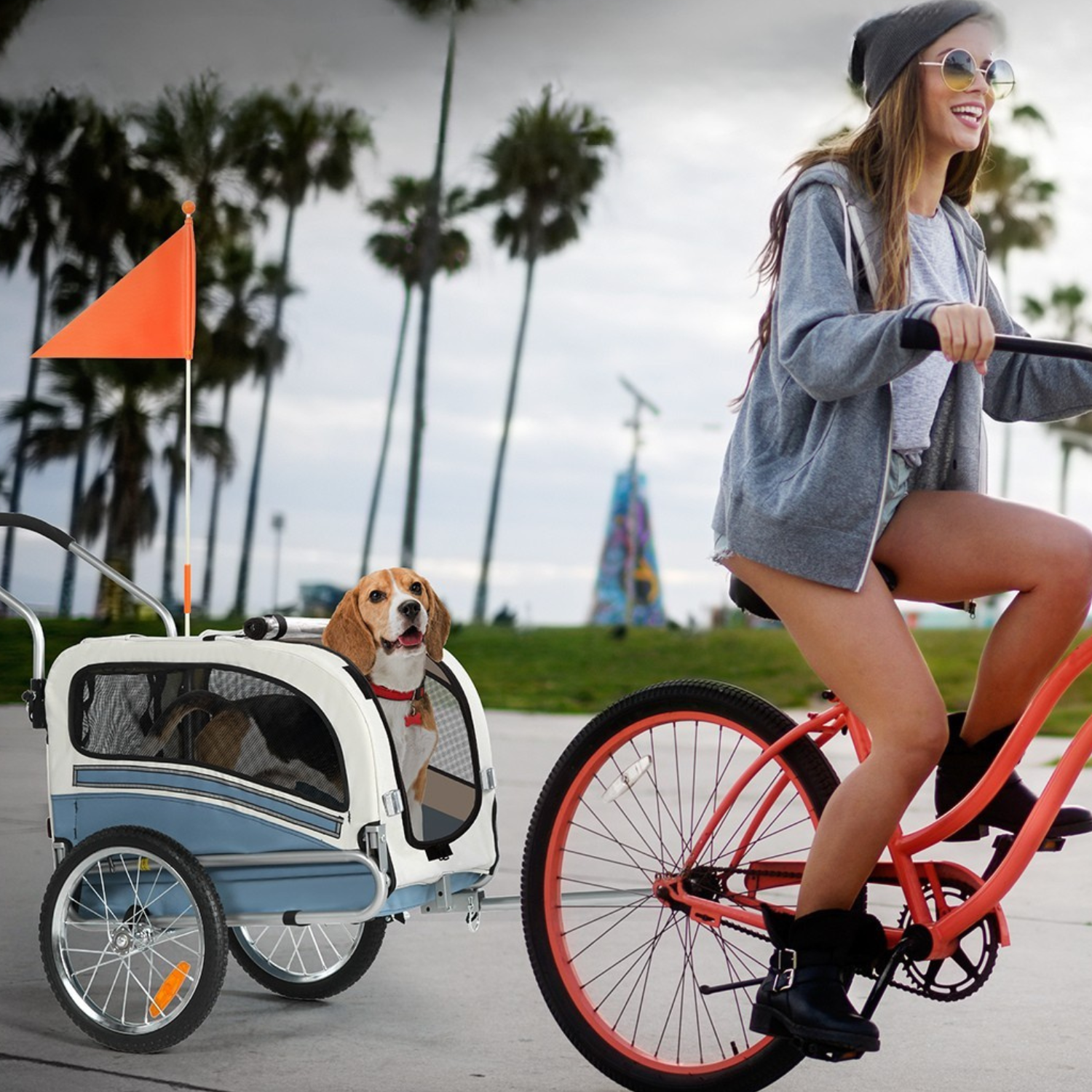 Smart husdjursvagn cykel 20303B - Remorque pour animaux - Wheelyshop