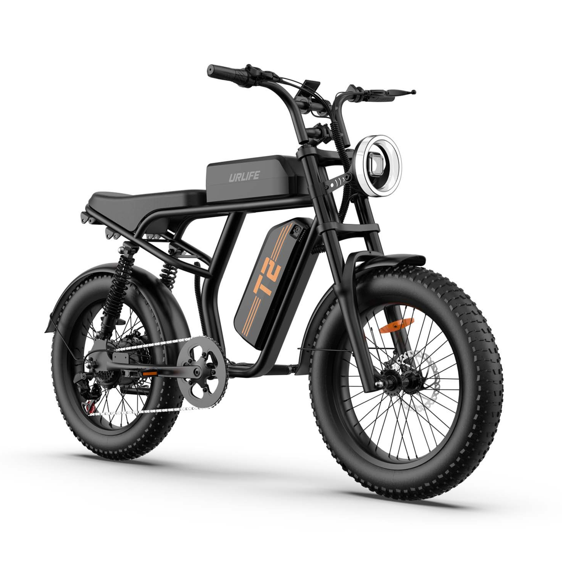 Vélo électrique URLIFE T2 avec double suspension avant et arrière – Wheelyshop