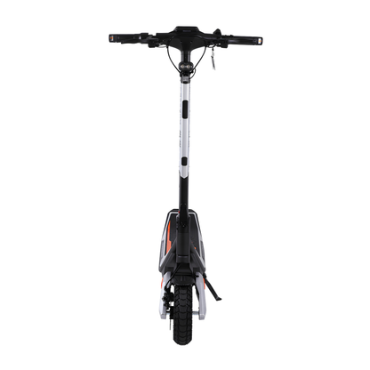 Wheely - J18 trottinette électrique vue de face avec guidon, phare et roue avant