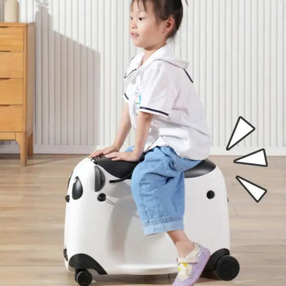 Åkbar resväska för barn – Panda Edition - Åkbar resväska - Wheelyshop