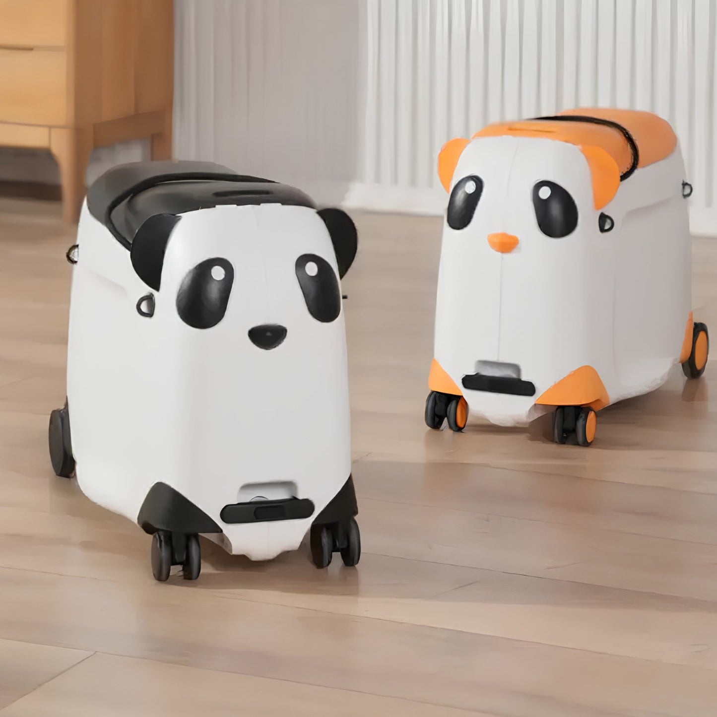 Åkbar resväska för barn – Panda Edition - Åkbar resväska - Wheelyshop