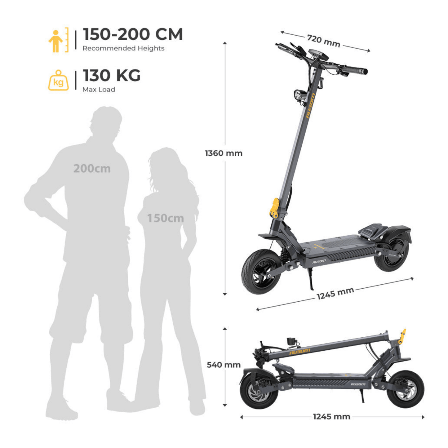 Ausom Gosoul 2 - Trottinette électrique - Wheelyshop