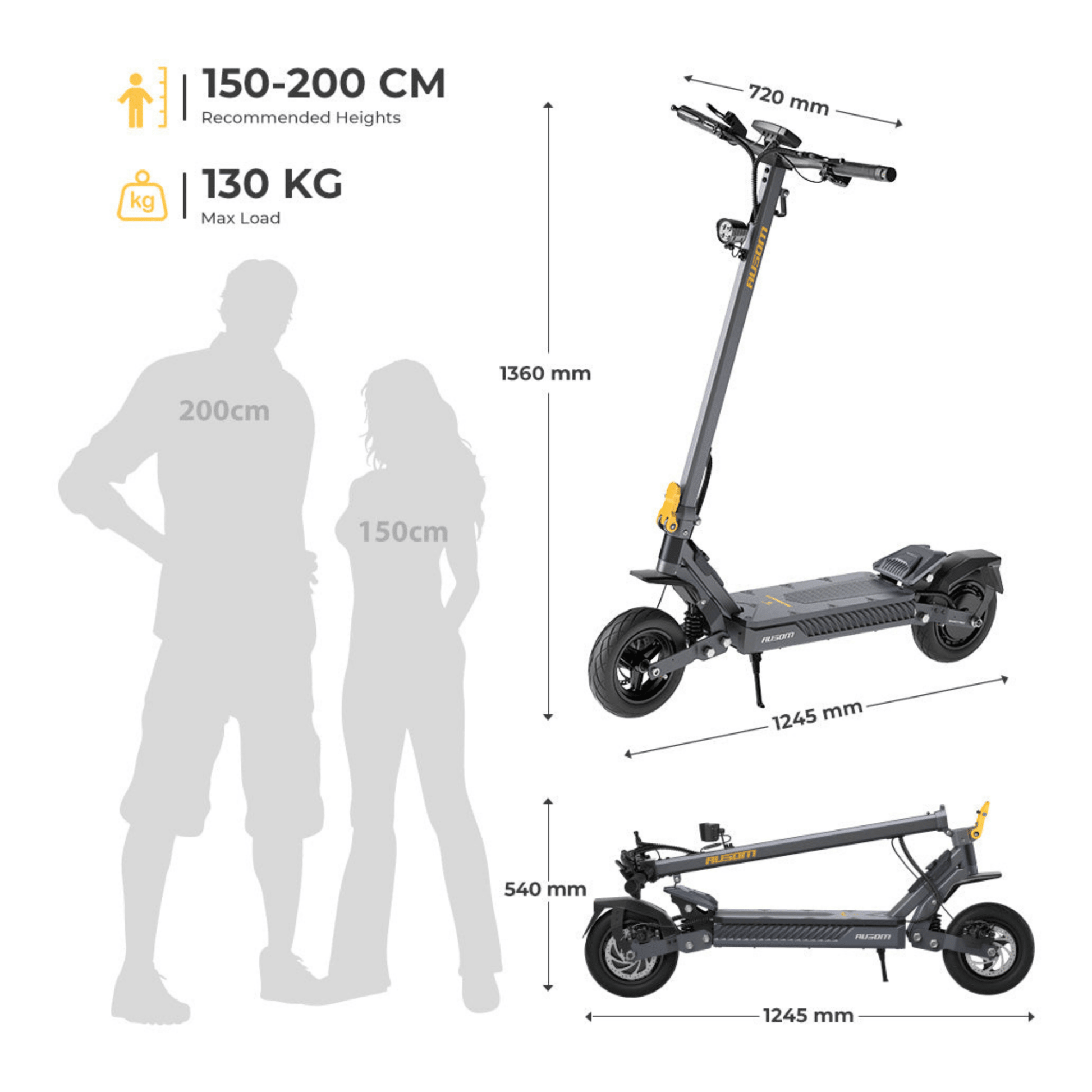 Ausom Gosoul 2 - Trottinette électrique - Wheelyshop