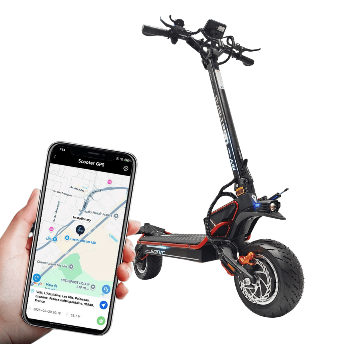 Application mobile pour la trottinette électrique DUALTRON Alien