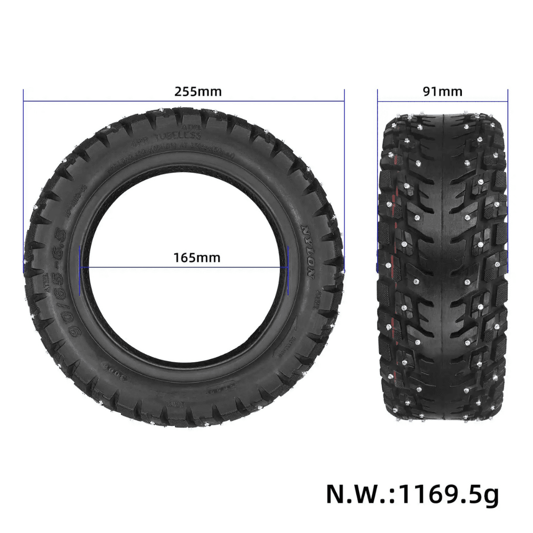 Dubbdäck 10" 90/65 - 6.5 Luft Kaabo/Vsett/Kaabo/Dualtron/Zero - Reservdel - Wheelyshop