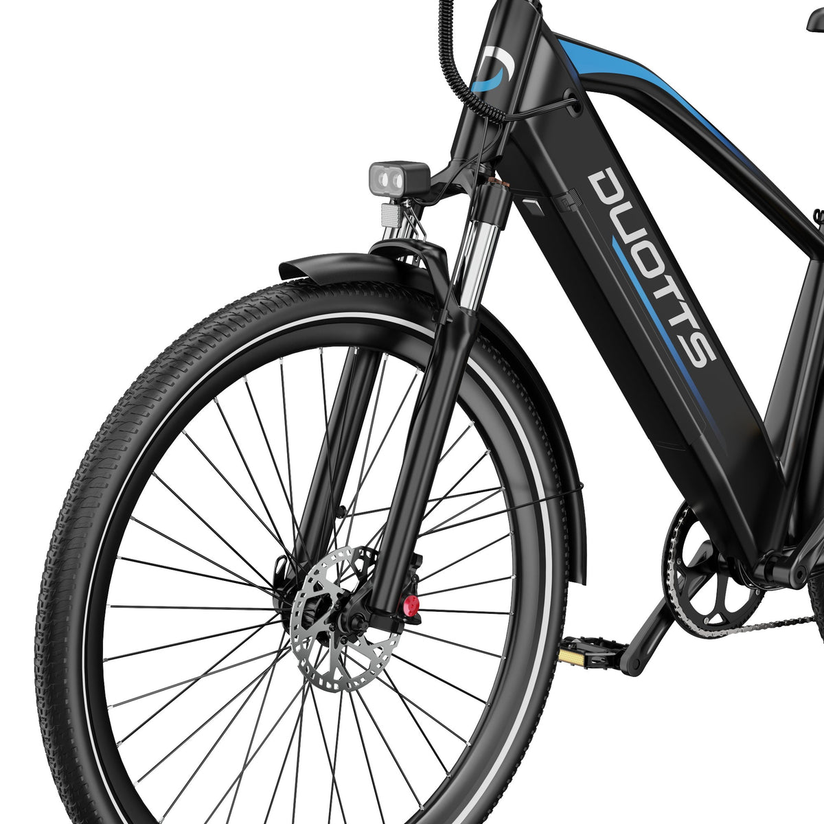 Roue avant et fourche du Duotts C29 Max