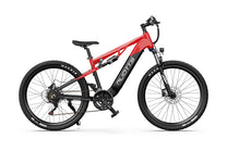VTT électrique Duotts E29 vu de profil coloris rouge