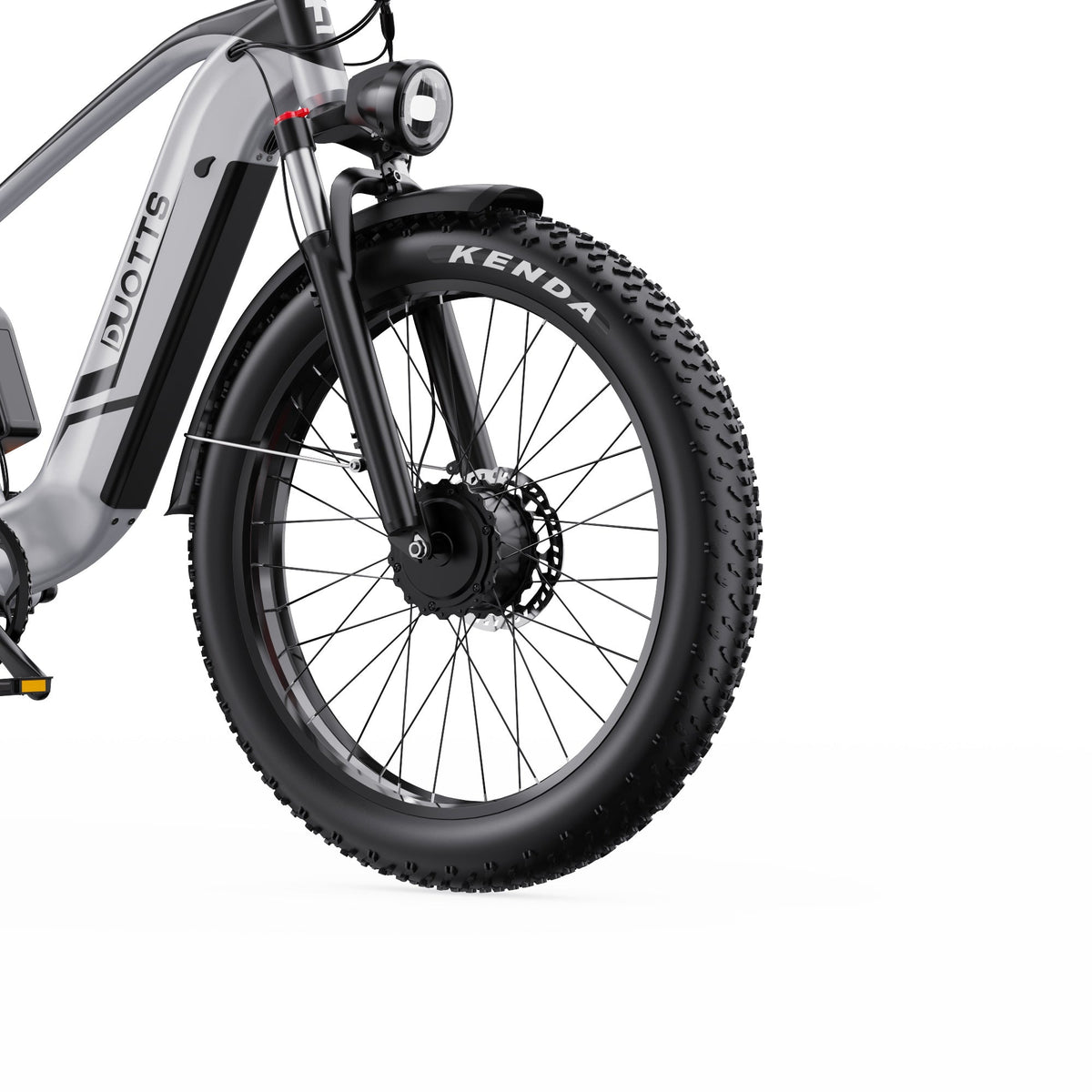 Roue avant et fourche du Duotts F26
