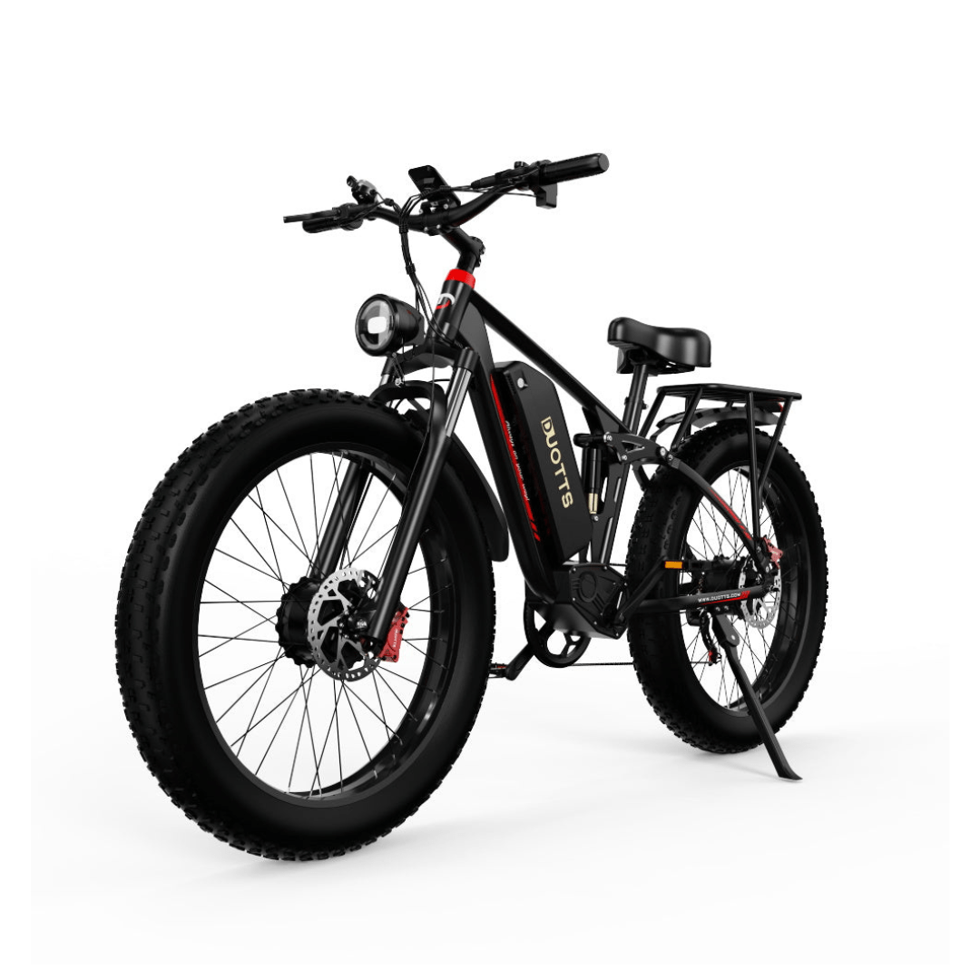 Vélo électrique fat bike Duotts S26 vu de trois-quarts avant